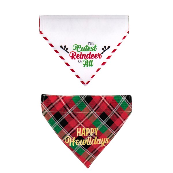 Reindeer Reversible Pet Bandana