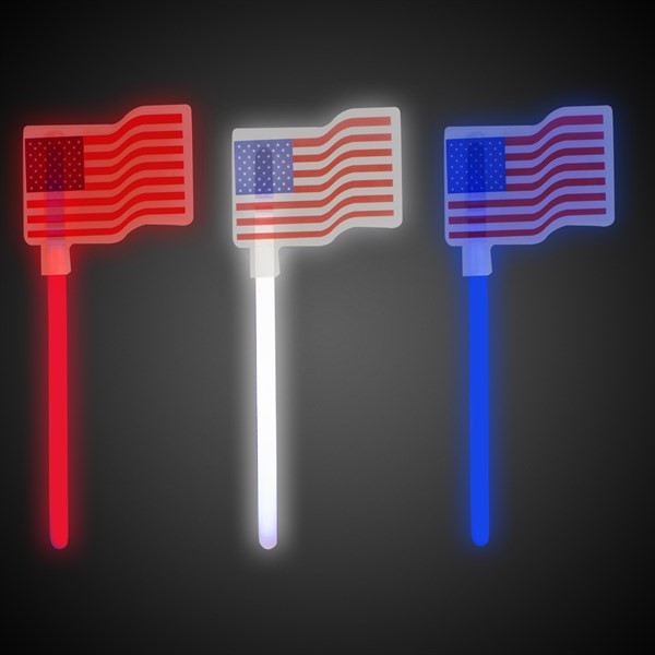 USA Flag Glow Wands (3 Per pack)