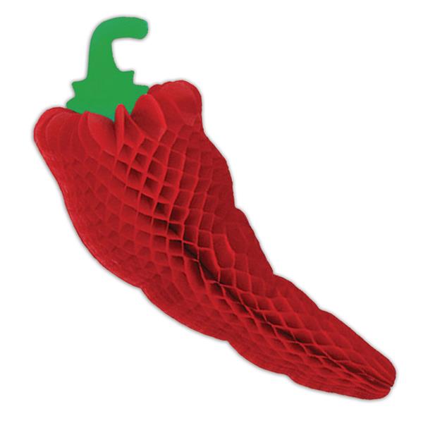 Chili Pepper 17" Tissue Decoration