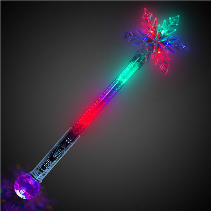 LED Jumbo Snowflake Wand