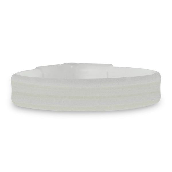 White Triple Wide Glow Bracelets (25 Per pack)