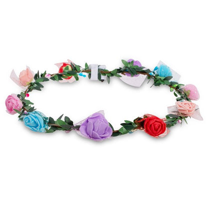 LED Multi-Color Roses Halo Headband