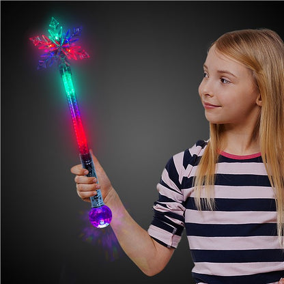 LED Jumbo Snowflake Wand