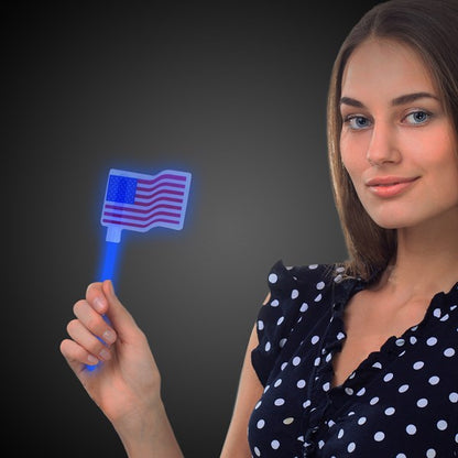 USA Flag Glow Wands (3 Per pack)