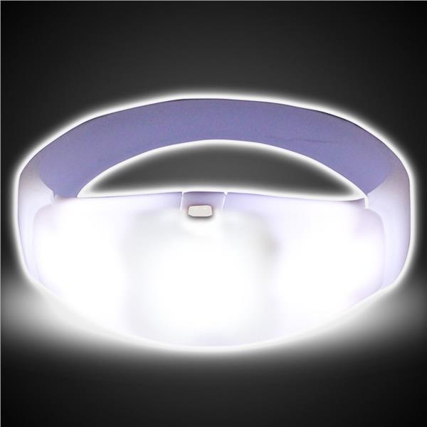 LED Sound-Activated White Stretchy Bracelet