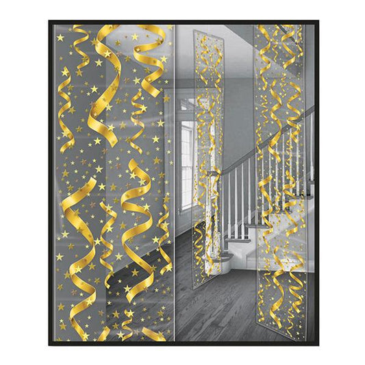 Gold Swirl Party Panels (3 Per pack)