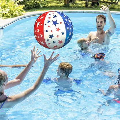 Patriotic Stars Beach Balls (12 Per pack)