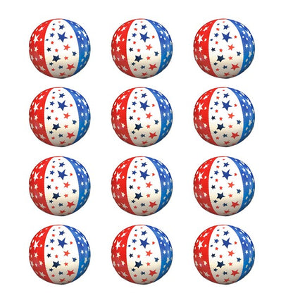 Patriotic Stars Beach Balls (12 Per pack)