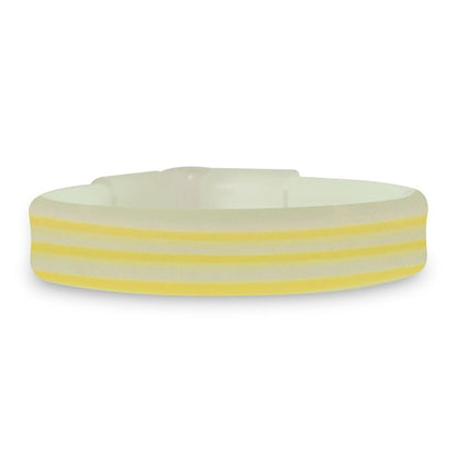 Yellow Triple Wide Glow Bracelets (25 Per pack)