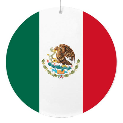 Mexican Flag Plastic 2 1/2" Medallion