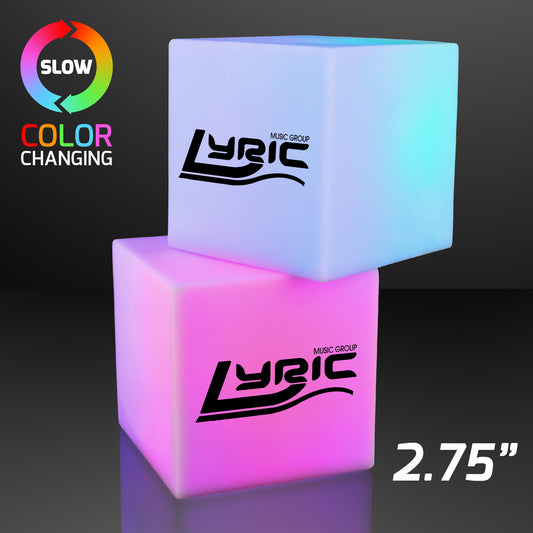 CLEARANCE - 2.75" Deco Light Cubes with Color Change LEDs - ALL SALES FINAL