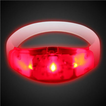 LED Sound-Activated Red Stretchy Bracelet