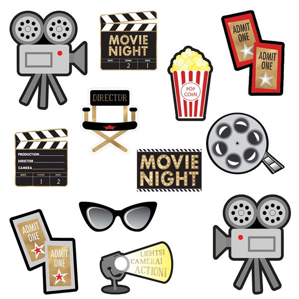 Movie Night Cutouts (5 Per pack)