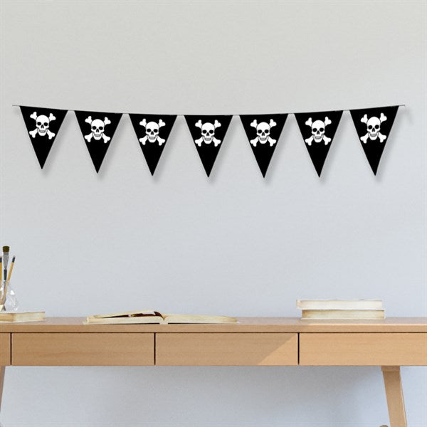 Skull & Crossbones 12' Pennant Banner