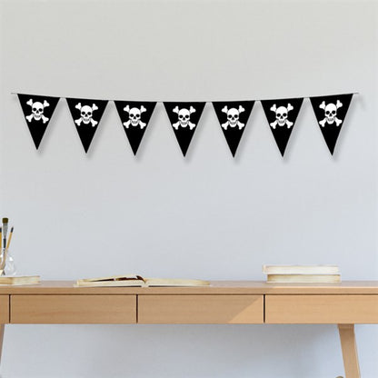 Skull & Crossbones 12' Pennant Banner