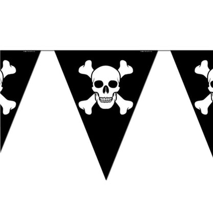 Skull & Crossbones 12' Pennant Banner