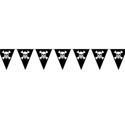 Skull & Crossbones 12' Pennant Banner