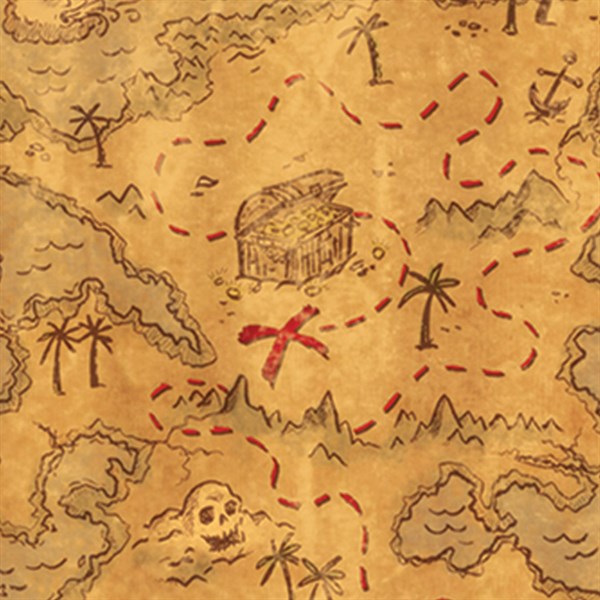 Pirate 12" x 18" Treasure Map