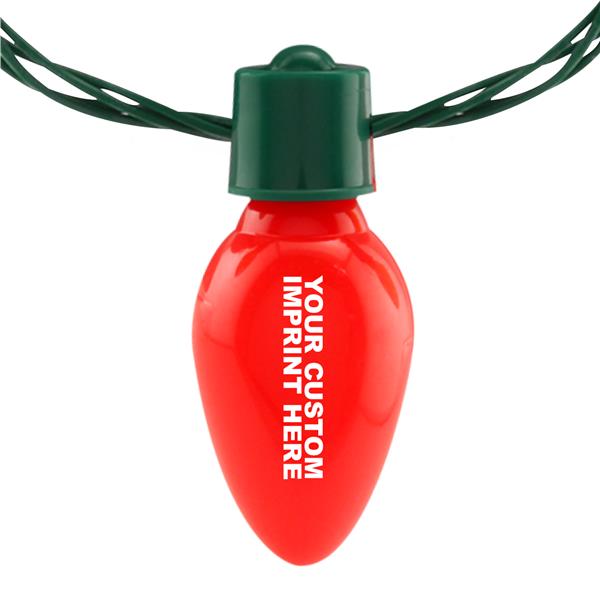 LED Christmas Bulb Necklace