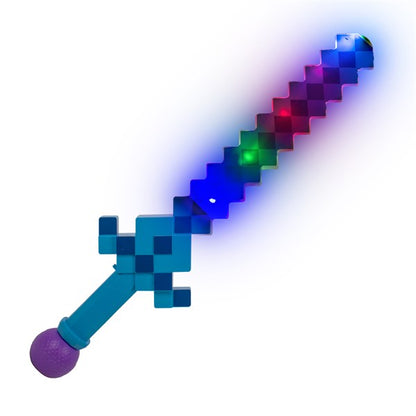 LED Blue Pixel Bubble Wand