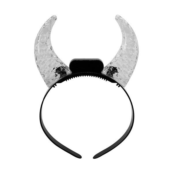 LED Multi-Color Crystal Devil Horns Headband