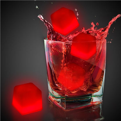 Red Glowing Ice Cubes (24 Per pack)