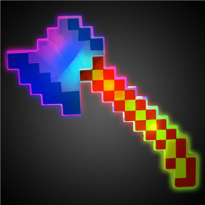 LED Blue Pixel Axe