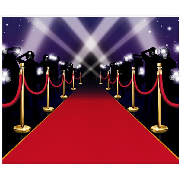 Red Carpet Scene Backdrop