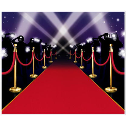 Red Carpet Scene Backdrop