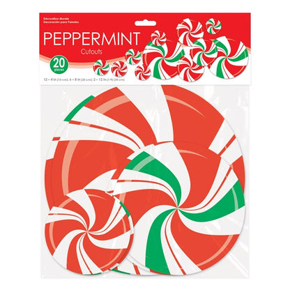 Peppermint Candy Cutouts (20 Per pack)