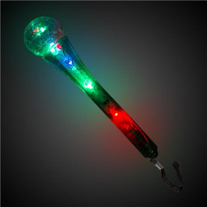 LED Clear Microphones (12 Per pack)