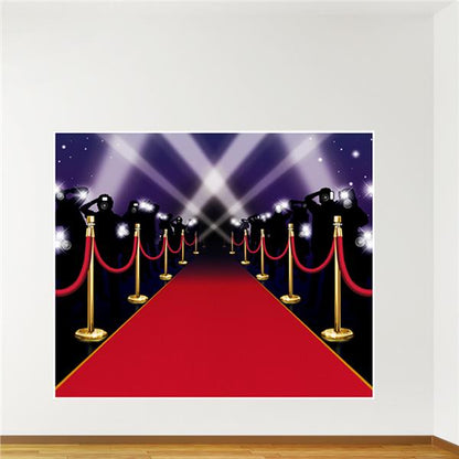 Red Carpet Scene Backdrop