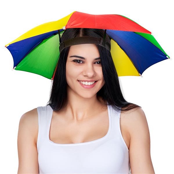 Rainbow Umbrella Hat