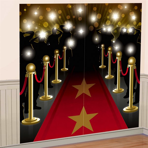 Red Carpet Wall Decorating Kit