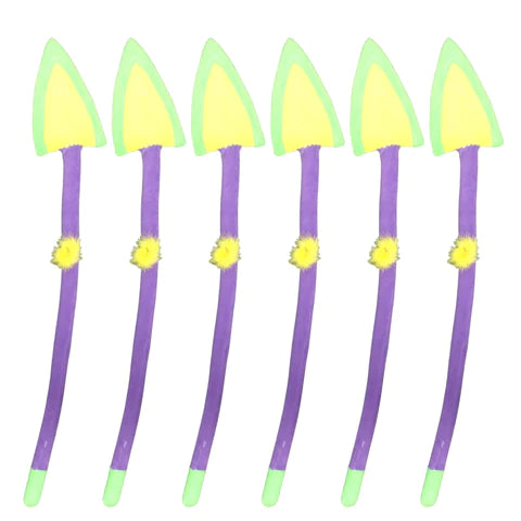 32" Mardi Gras Plush Spear (6 per pack))