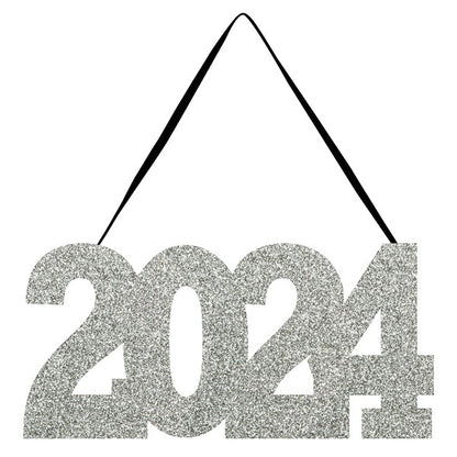 2024 Glitter Hanging Sign