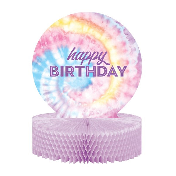 Happy Birthday Tie Dye Centerpiece