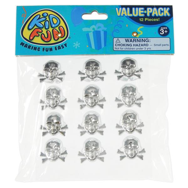 Skull & Crossbones Rings (12 Per pack)