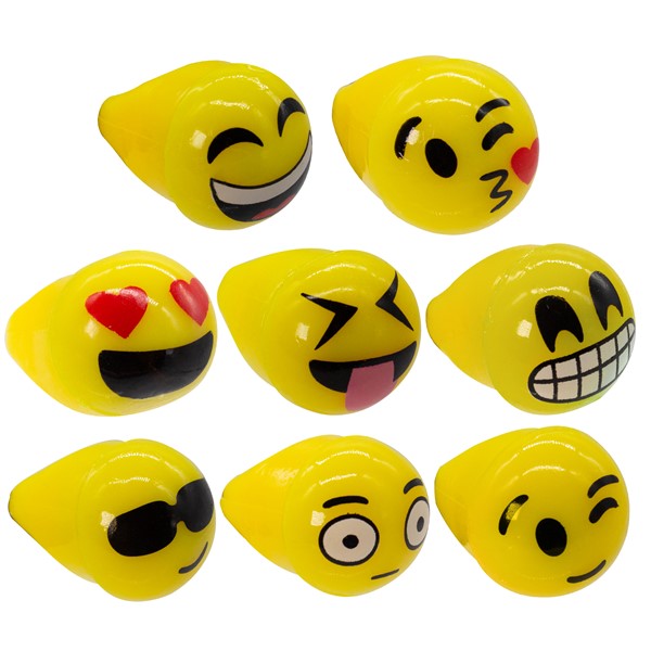 LED Emojicon Jelly Rings (24 Per pack)