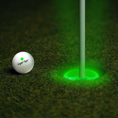 LED Green Golf Cup Rings (9 Per pack)