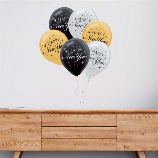 New Year 12" Balloons (15 Per pack)
