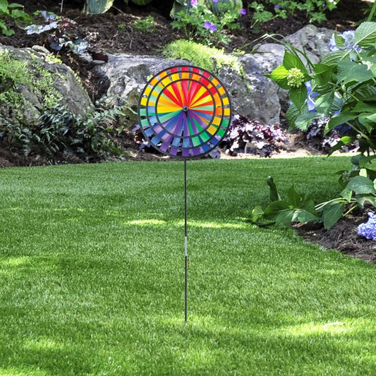 Rainbow Triple Wind Spinner