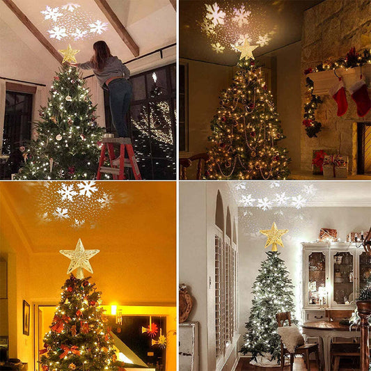 Christmas LED Light Projector Christmas Tree Topper