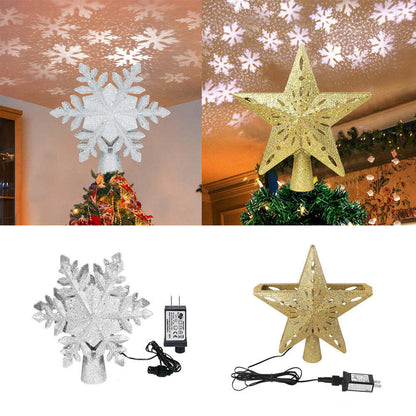 Christmas LED Light Projector Christmas Tree Topper