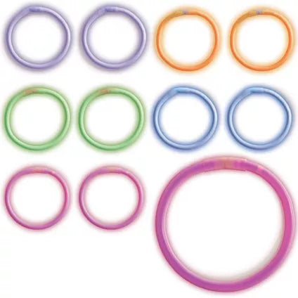 Multicolor Glow Bracelets 36ct