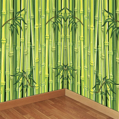 Green Bamboo Backdrop Room Roll