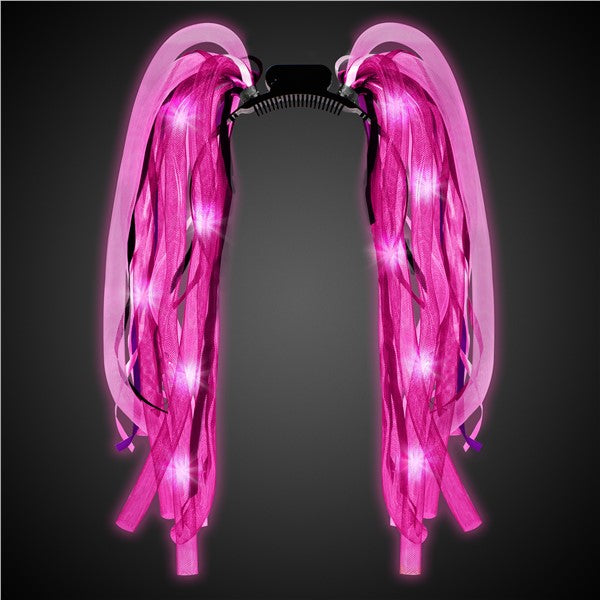 LED Party Dreads Headbands (4 Per pack)