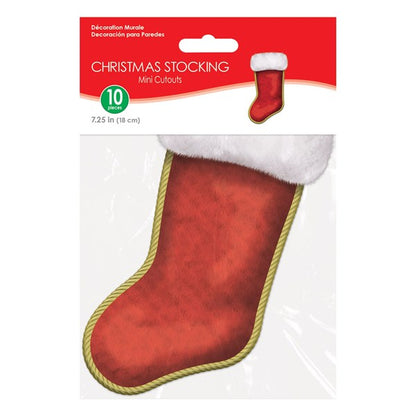 Christmas Stocking Cutouts(10 per pack)