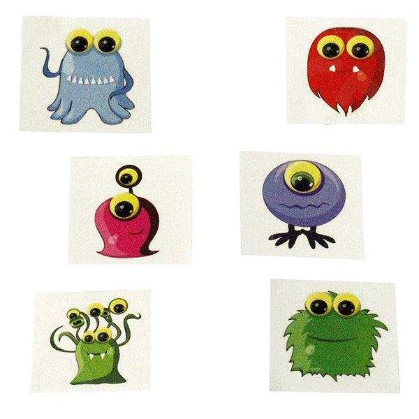 Monster Tattoos (72 Per pack)