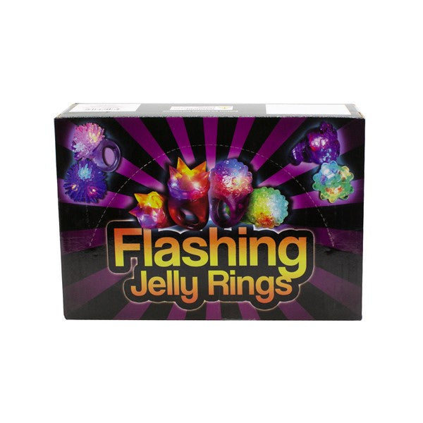 LED Bumpy Jelly Rings (24 Per pack)